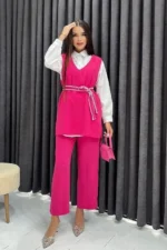 Fuchsia Three-Piece Set – Turkish Manufacturing - Image 2