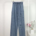 Women’s Wide-Leg Denim Palazzo Pants – Premium Turkish Quality