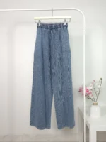 Women’s Wide-Leg Denim Palazzo Pants – Premium Turkish Quality