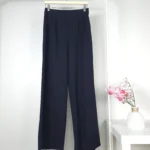 بنطلون نسائي رسمي واسع بلون كحلي – صناعة تركية