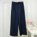 بنطلون نسائي رسمي واسع بلون كحلي – صناعة تركية