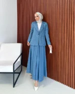 Women’s Blouse and Skirt Light Jeans Set – High-Quality Turkish Manufacturing - Image 2