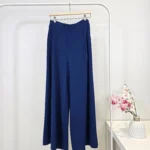 Women’s Wide Pants in Royal Blue – Turkish Manufacturing